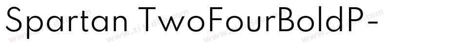 Spartan TwoFourBoldP字体转换
